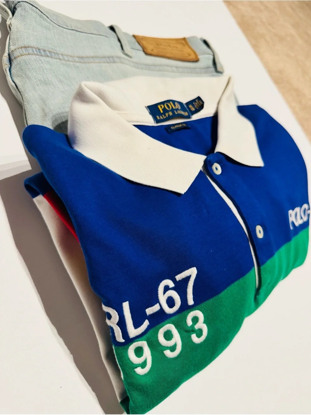Polo by Ralph Lauren bundle set, 2 shirts xl, 2 denim jeans 38x30 ($75 each)